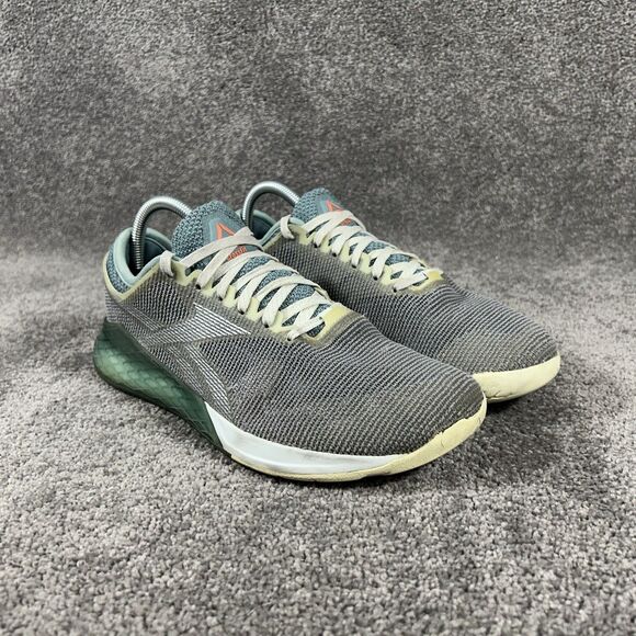Reebok Nano 9 FU6831 Women’s Sz 8.5 Green Gray Training Athletic Gym Shoes Used - Picture 3 of 13